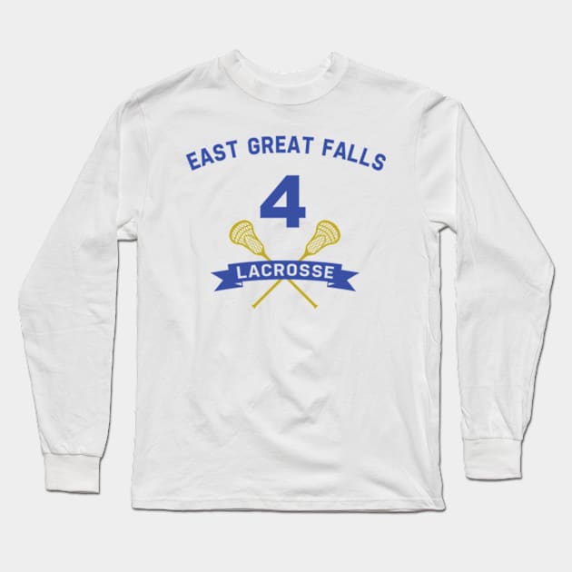 Steve Stiffler 4 East Great Falls Lacrosse Long Sleeve T-Shirt by jordan5L